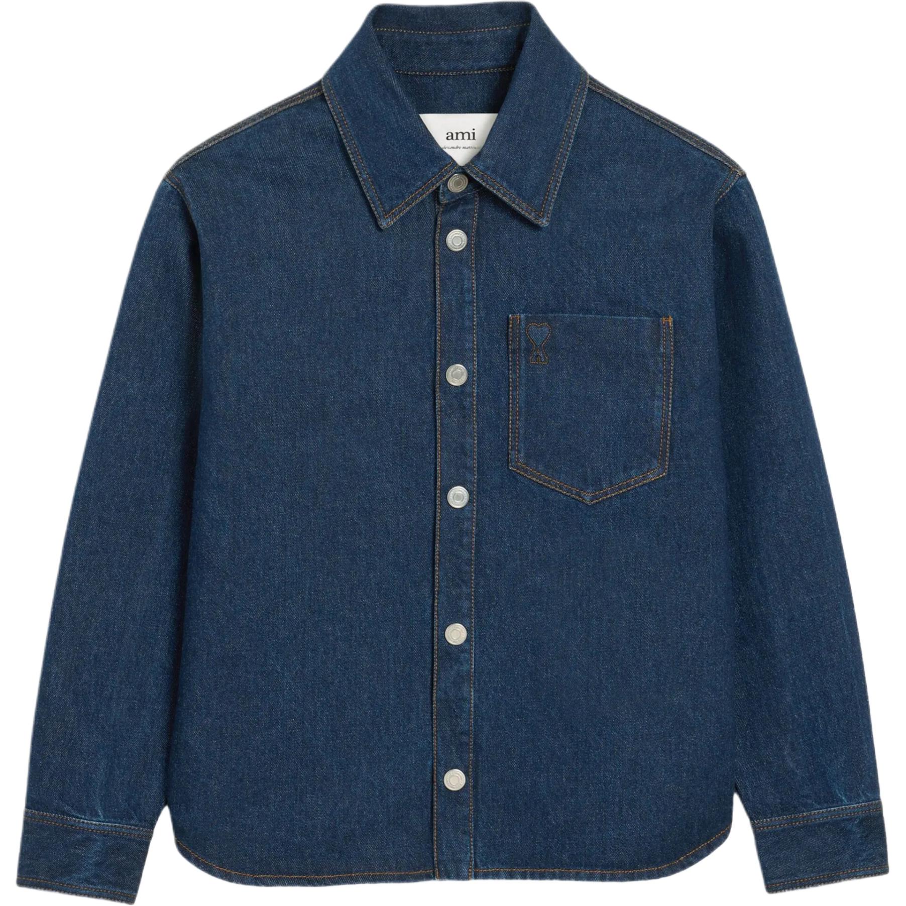 Хлопковая рубашка-куртка Ami De Coeur Amiparis, indigo
Хлопковая рубашка-куртка Ami De Coeur Amiparis, indigo