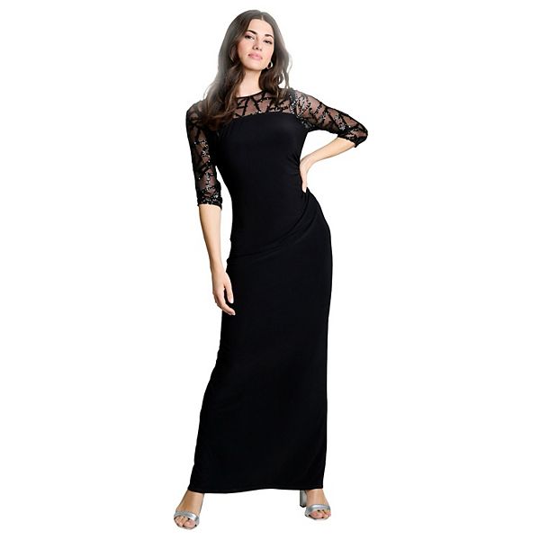 Платье с 3/4 рукавом и иллюзией для женщин plus size Roaman'S
Платье с 3/4 рукавом и иллюзией для женщин plus size Roaman'S
