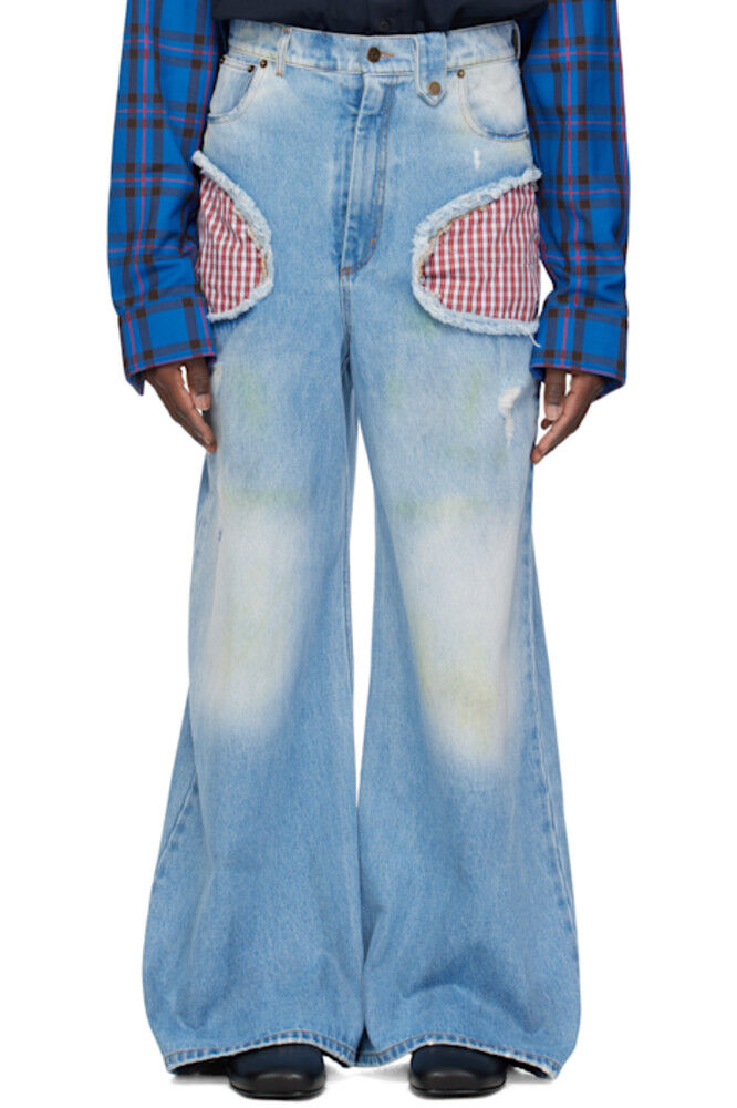 Эксклюзивные синие ажурные джинсы SSENSE EGONlab
Эксклюзивные синие ажурные джинсы SSENSE EGONlab