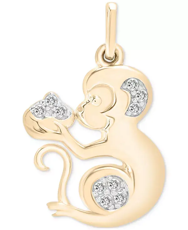 Подвеска с китайским знаком зодиака и бриллиантами (1/20 карата) из 10-каратного золота, эксклюзивно в Macy's Wrapped, monkey
Подвеска с китайским знаком зодиака и бриллиантами (1/20 карата) из 10-каратного золота, эксклюзивно в Macy's Wrapped, monkey