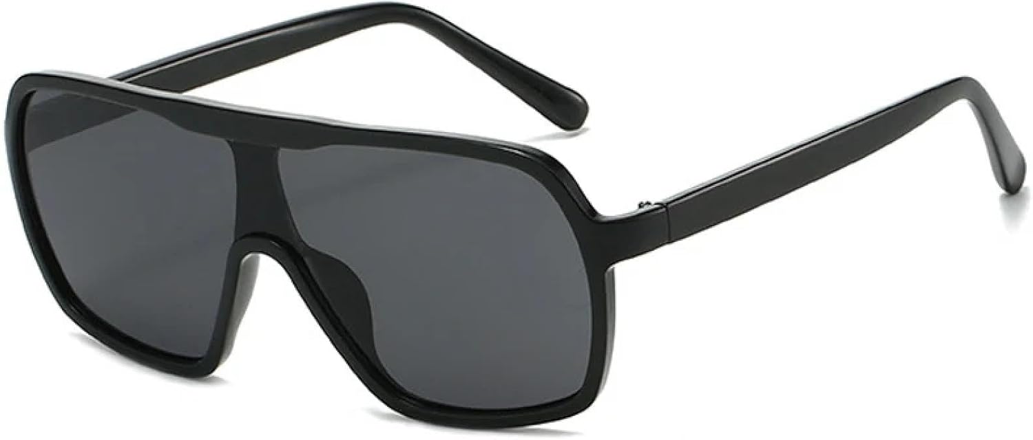 Модные солнцезащитные очки в крупной оправе, цельные, для женщин и мужчин, класса люкс, для активного отдыха, спорта и вождения, защита от УФ-излучения UV400 TKKTLLT, Black Gray
Модные солнцезащитные очки в крупной оправе, цельные, для женщин и мужчин, класса люкс, для активного отдыха, спорта и вождения, защита от УФ-излучения UV400 TKKTLLT, Black Gray