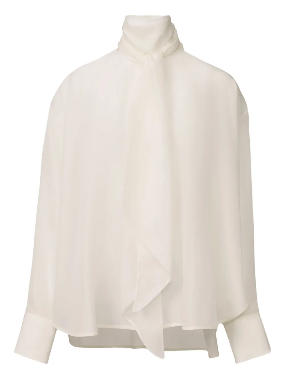 Шелковая блузка с высоким воротником Fabiana Filippi, белый
Шелковая блузка с высоким воротником Fabiana Filippi, белый