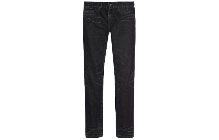 Джинсы мужские Saint Laurent с мятым эффектом, черный
Джинсы мужские Saint Laurent с мятым эффектом, черный