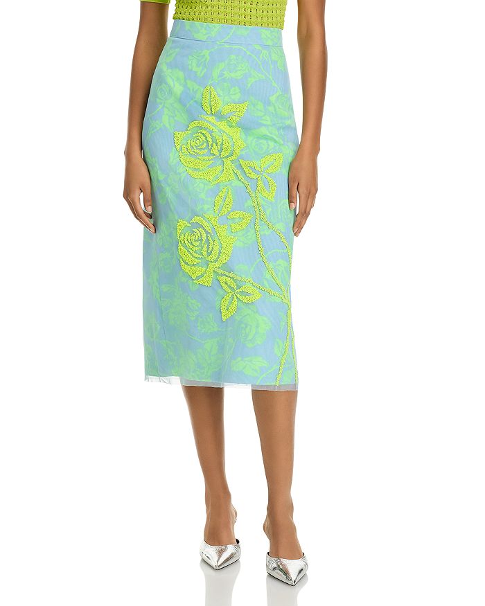 Юбка с сетчатым наложением Essentiel Antwerp, зеленый
Юбка с сетчатым наложением Essentiel Antwerp, зеленый