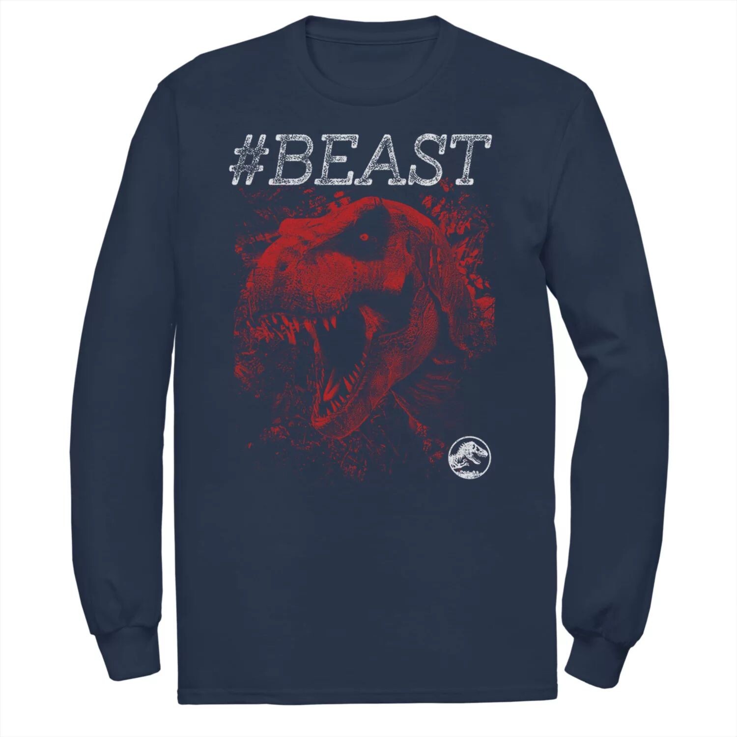 Мужская желтая футболка Jurassic World #BEAST T-Rex Bite с длинными рукавами и рисунком Licensed Character, синий
Мужская желтая футболка Jurassic World #BEAST T-Rex Bite с длинными рукавами и рисунком Licensed Character, синий