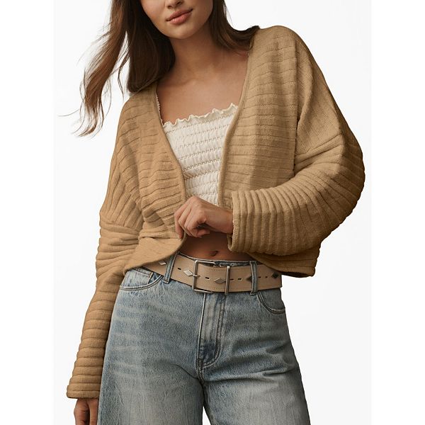 Женский длинный болеро-кардиган с открытой передней частью Yesfashion, Khaki
Женский длинный болеро-кардиган с открытой передней частью Yesfashion, Khaki