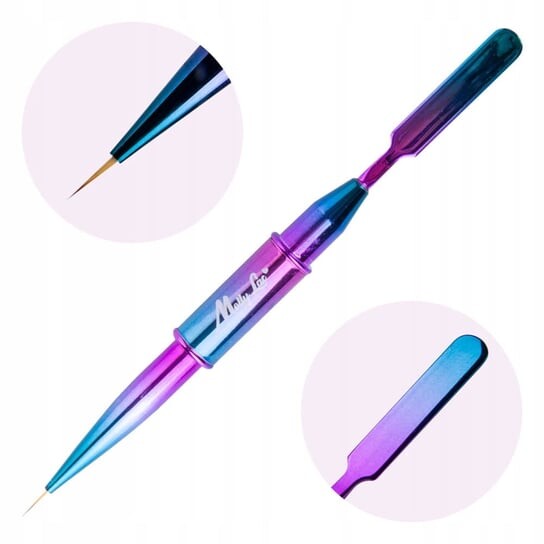 Двусторонняя кисть для декорирования с шпателем MollyLac для омбре 7 мм., Molly Lac
Двусторонняя кисть для декорирования с шпателем MollyLac для омбре 7 мм., Molly Lac