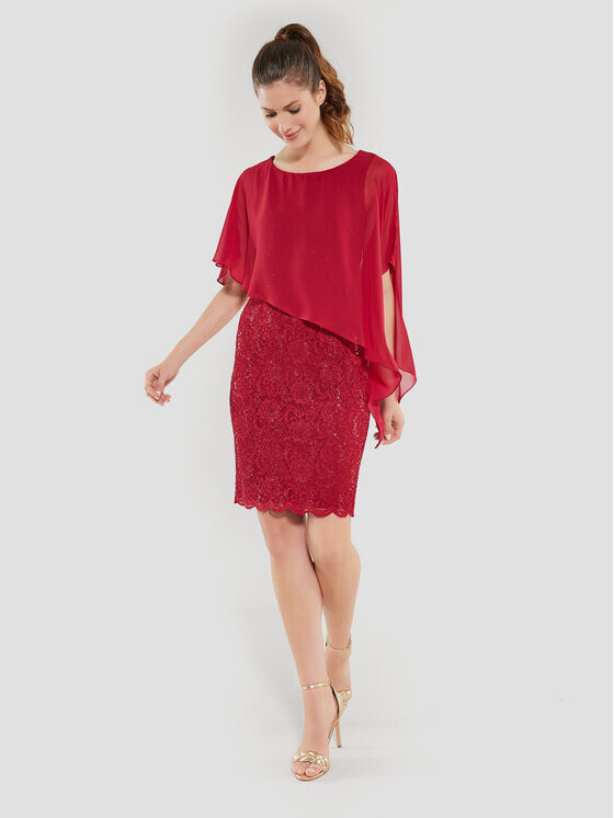 Коктейльное платье стандартного кроя Swing, красный
Коктейльное платье стандартного кроя Swing, красный