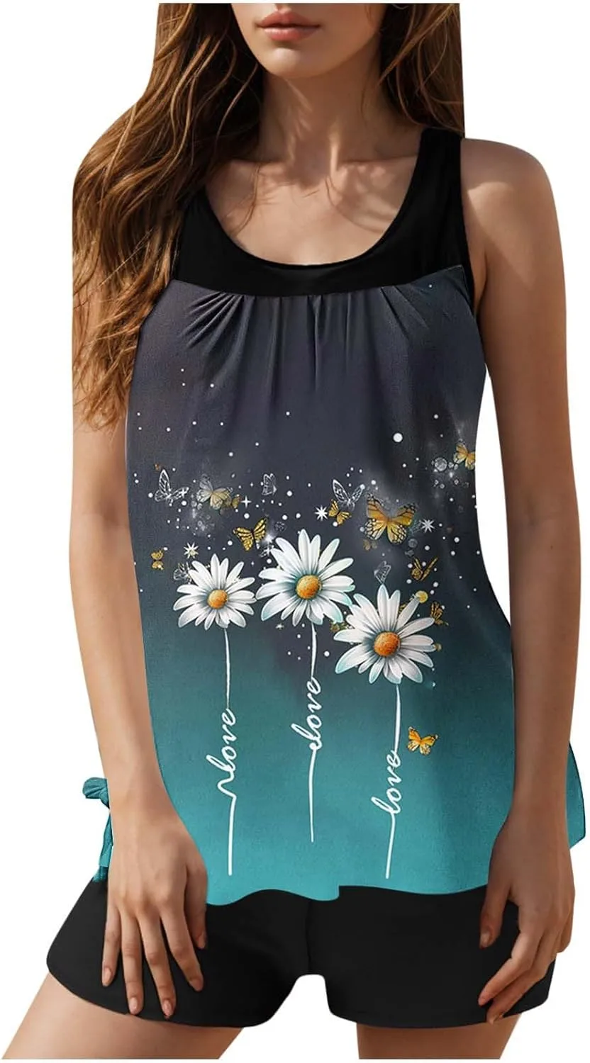 Купальник для женщин Tankini с топом и шортами Furundly
Купальник для женщин Tankini с топом и шортами Furundly