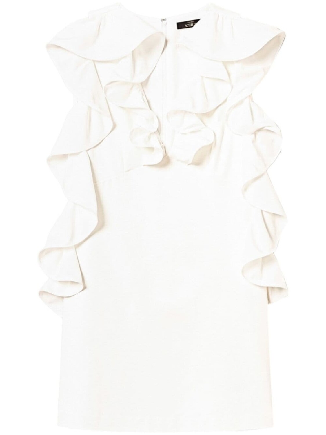 TWINSET платье с оборками, белый
TWINSET платье с оборками, белый