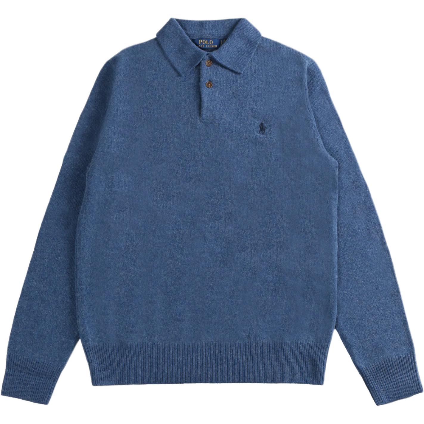 Поло с длинным рукавом из шерстяной смеси Polo Ralph Lauren, синий
Поло с длинным рукавом из шерстяной смеси Polo Ralph Lauren, синий