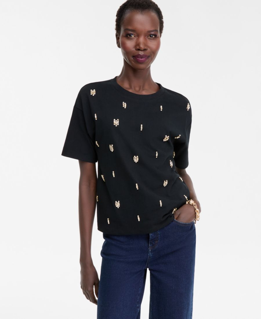 Женская хлопковая футболка с вышивкой, эксклюзивно для Macy's INC International Concepts, Deep Black, Черный, Женская хлопковая футболка с вышивкой, эксклюзивно для Macy's INC International Concepts, Deep Black
Женская хлопковая футболка с вышивкой, эксклюзивно для Macy's INC International Concepts, Deep Black, Черный, Женская хлопковая футболка с вышивкой, эксклюзивно для Macy's INC International Concepts, Deep Black