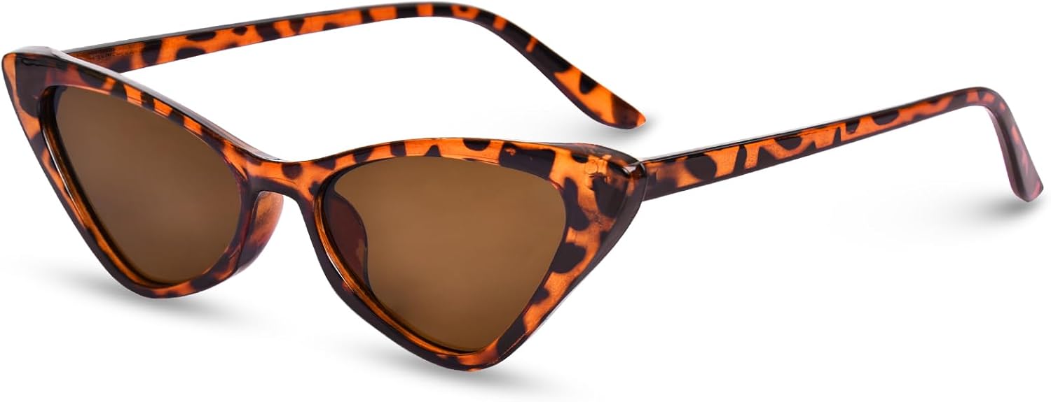 Солнцезащитные очки «кошачий глаз» для женщин, винтажные солнцезащитные очки «кошачий глаз» 90-х годов, маленькие, модные, защита от УФ-излучения UV400 VEDAOHO, Tortoise
Солнцезащитные очки «кошачий глаз» для женщин, винтажные солнцезащитные очки «кошачий глаз» 90-х годов, маленькие, модные, защита от УФ-излучения UV400 VEDAOHO, Tortoise