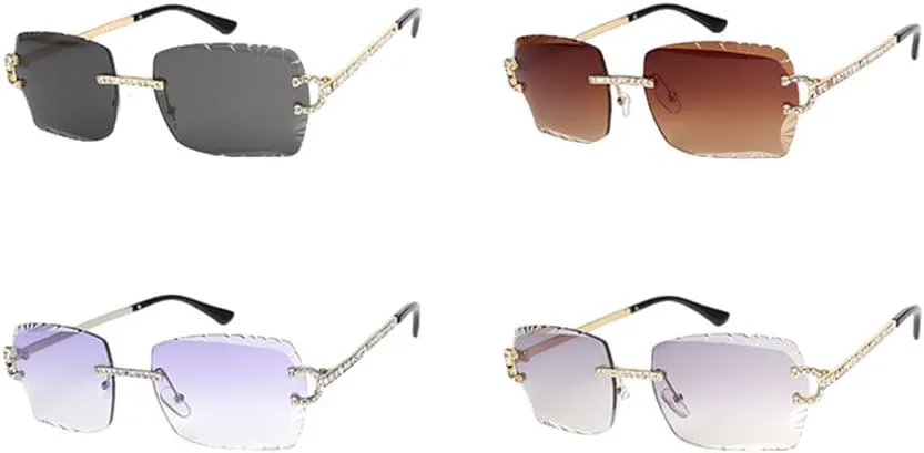 Модные солнцезащитные очки без оправы с бриллиантами для женщин, металлические солнцезащитные очки класса люкс с защитой от УФ-излучения UV400 HVTVTLA, C3
Модные солнцезащитные очки без оправы с бриллиантами для женщин, металлические солнцезащитные очки класса люкс с защитой от УФ-излучения UV400 HVTVTLA, C3