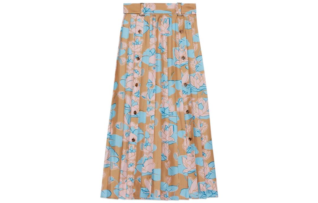 Футболка с цветочным принтом плиссированная миди GUCCI, драгоценный зеленый
Футболка с цветочным принтом плиссированная миди GUCCI, драгоценный зеленый