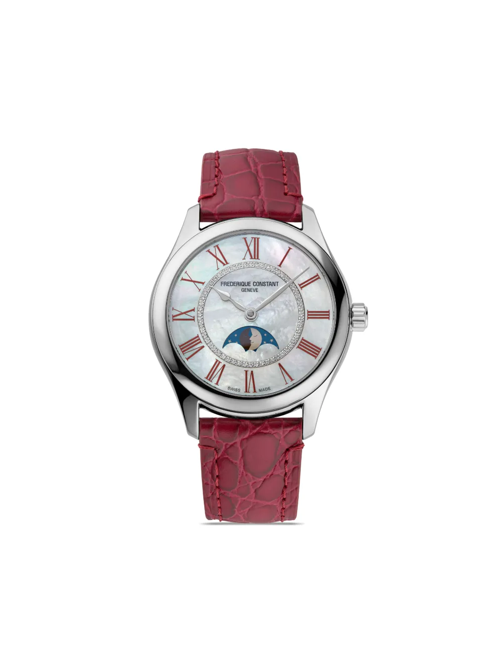 Наручные часы Classics Elegance Luna 36 мм Frederique Constant, белый 
Наручные часы Classics Elegance Luna 36 мм Frederique Constant, белый