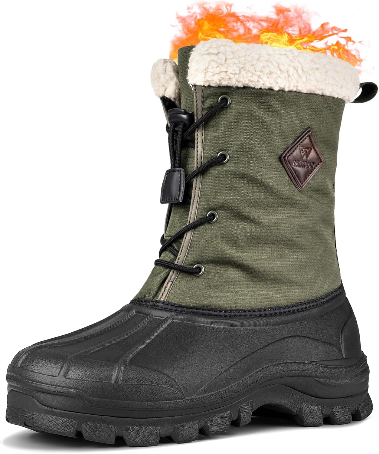 Зимние мужские ботинки для снега, водонепроницаемые, утепленные, с нескользящей подошвой, плюшевой подкладкой, легкие, теплые, тактические, и для походов Lackwar, зеленый
Зимние мужские ботинки для снега, водонепроницаемые, утепленные, с нескользящей подошвой, плюшевой подкладкой, легкие, теплые, тактические, и для походов Lackwar, зеленый