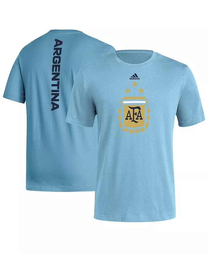 Мужская футболка сборной Аргентины вертикальная светло-голубая adidas
Мужская футболка сборной Аргентины вертикальная светло-голубая adidas