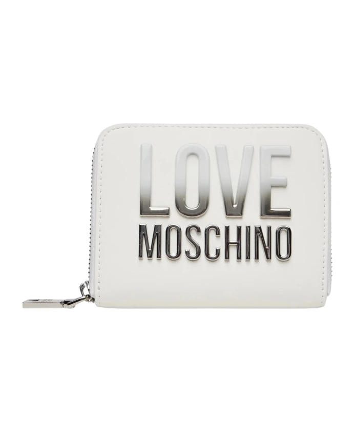 Небольшой кошелек на молнии Love Moschino, белый
Небольшой кошелек на молнии Love Moschino, белый
