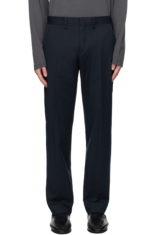 Брюки с пуговицами Dries Van Noten, темно-синий
Брюки с пуговицами Dries Van Noten, темно-синий