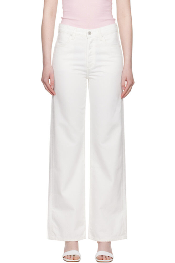 Белые джинсы Annina с высокой талией и широкими штанинами 33 дюйма Citizens of Humanity
Белые джинсы Annina с высокой талией и широкими штанинами 33 дюйма Citizens of Humanity