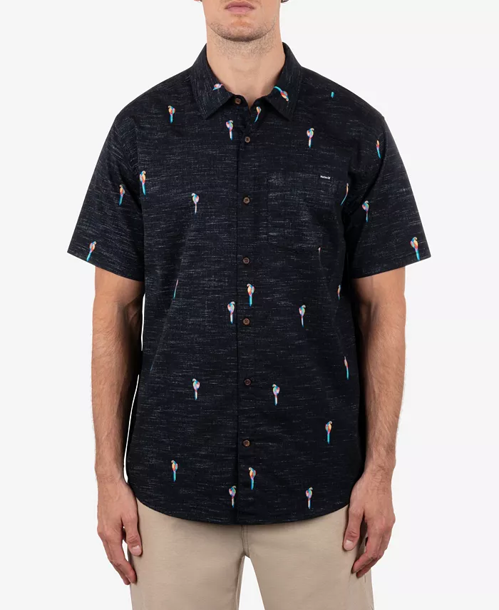 Мужская рубашка с коротким рукавом Oao Lido Stretch Hurley, черный 
Мужская рубашка с коротким рукавом Oao Lido Stretch Hurley, черный