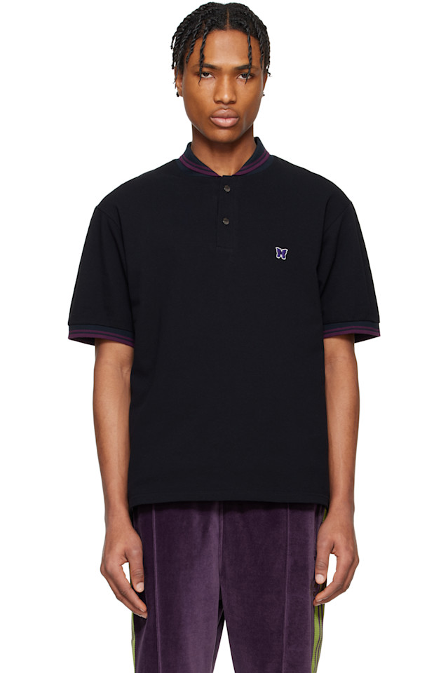 Поло с шалевым воротником Needles, черный
Поло с шалевым воротником Needles, черный