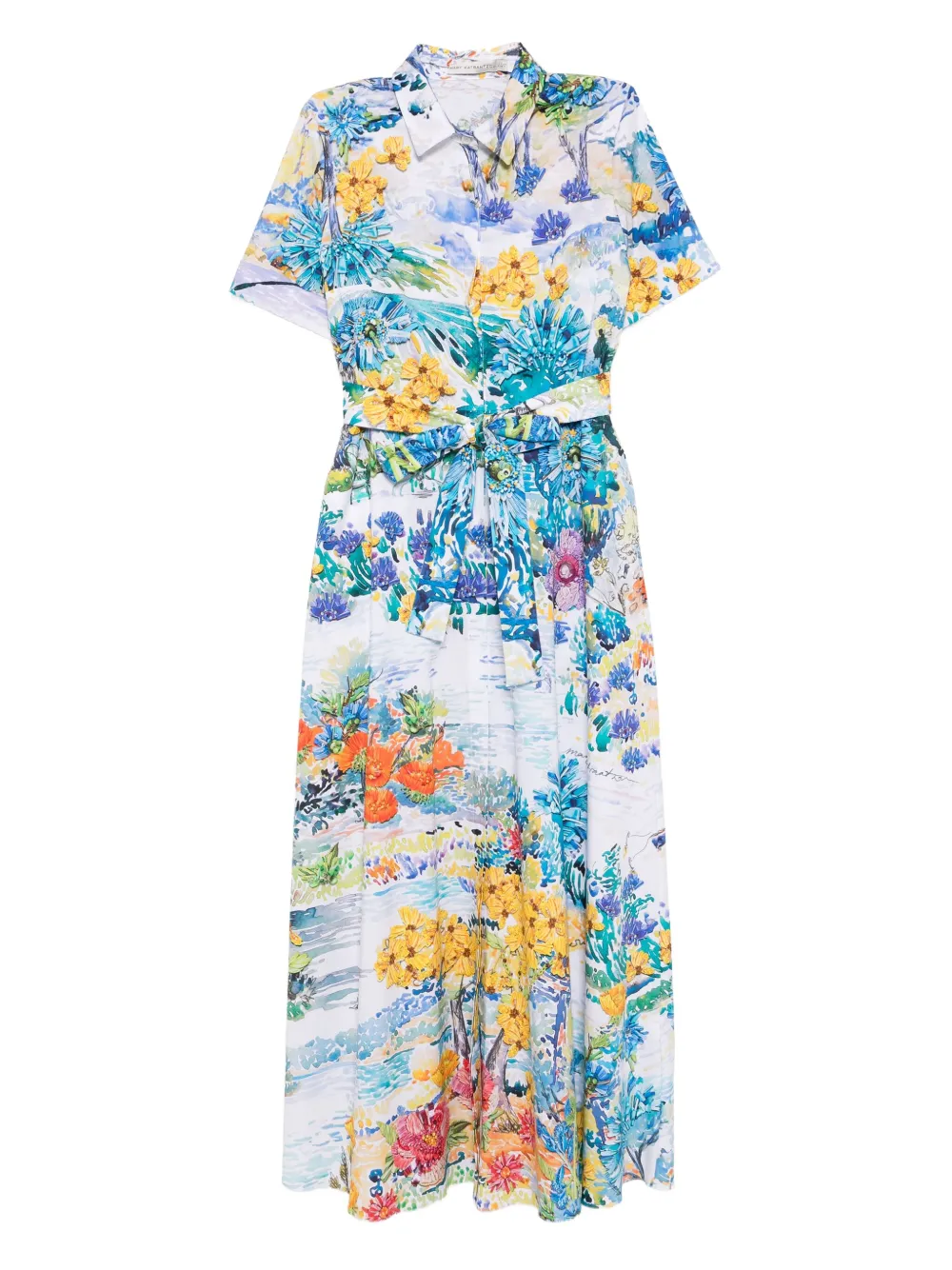 Платье с цветочным принтом Mary Katrantzou, белый
Платье с цветочным принтом Mary Katrantzou, белый