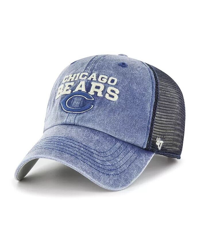 Мужская темно-синяя кепка Chicago Bears Drumlin Trucker Clean Up Snapback '47 '47 Brand, синий
Мужская темно-синяя кепка Chicago Bears Drumlin Trucker Clean Up Snapback '47 '47 Brand, синий