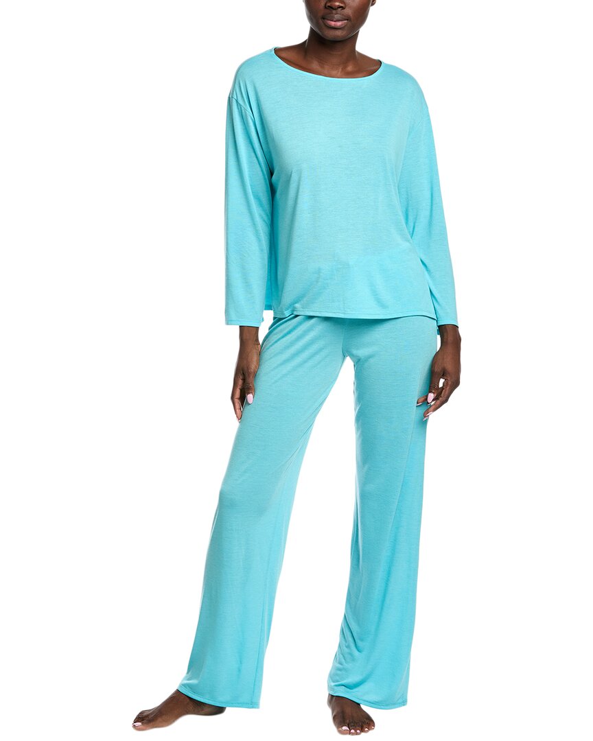 N Natori Комплект из блузки и брюк, синий
N Natori Комплект из блузки и брюк, синий