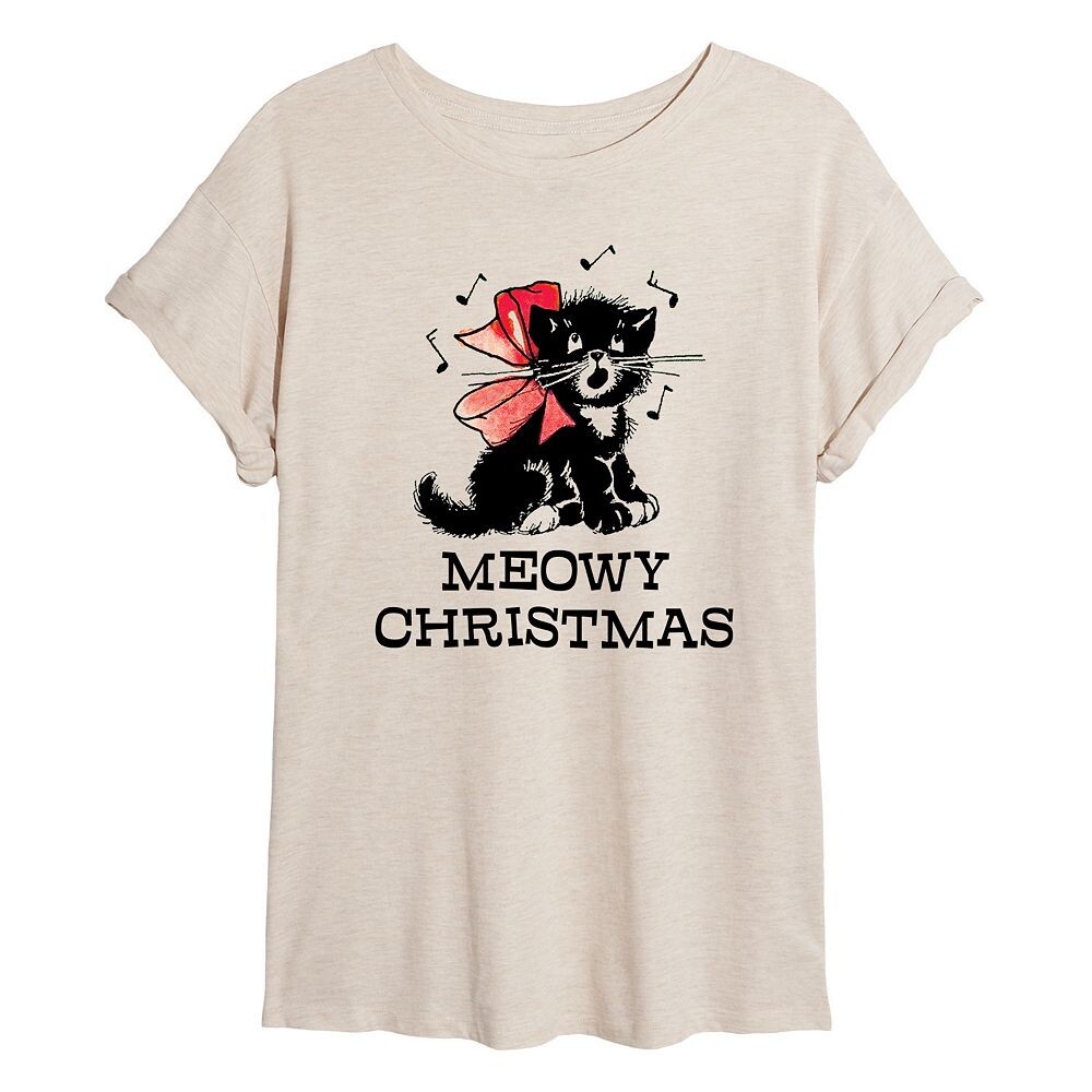 Детская винтажная рождественская струящаяся футболка Meowy Licensed Character, бежевый
Детская винтажная рождественская струящаяся футболка Meowy Licensed Character, бежевый