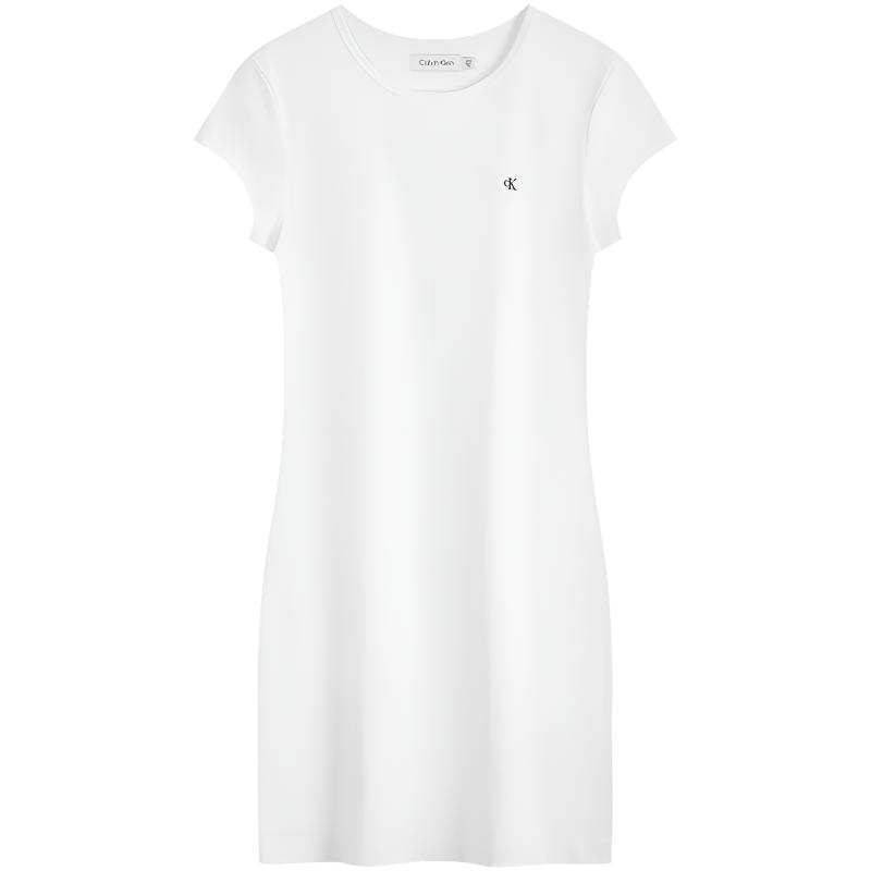 CALVIN KLEIN Женское платье с короткими рукавами Moon White, YAA-Moon White 
CALVIN KLEIN Женское платье с короткими рукавами Moon White, YAA-Moon White