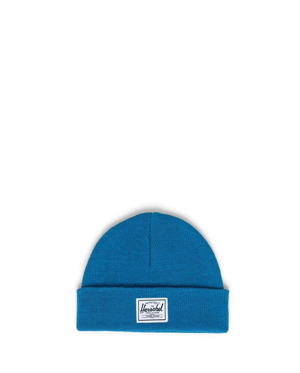 Детская унисекс кепка из ткани синего цвета Herschel, синий 
Детская унисекс кепка из ткани синего цвета Herschel, синий