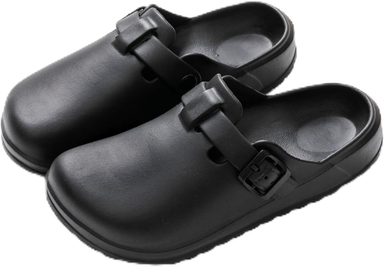 Женские и мужские туфли медсестры, садовые сабо с поддержкой свода стопы, мюли с регулируемой пряжкой, нескользящая рабочая обувь, сандалии повара, легкие удобные тапочки на ножку Qicavzw, черный
Женские и мужские туфли медсестры, садовые сабо с поддержкой свода стопы, мюли с регулируемой пряжкой, нескользящая рабочая обувь, сандалии повара, легкие удобные тапочки на ножку Qicavzw, черный