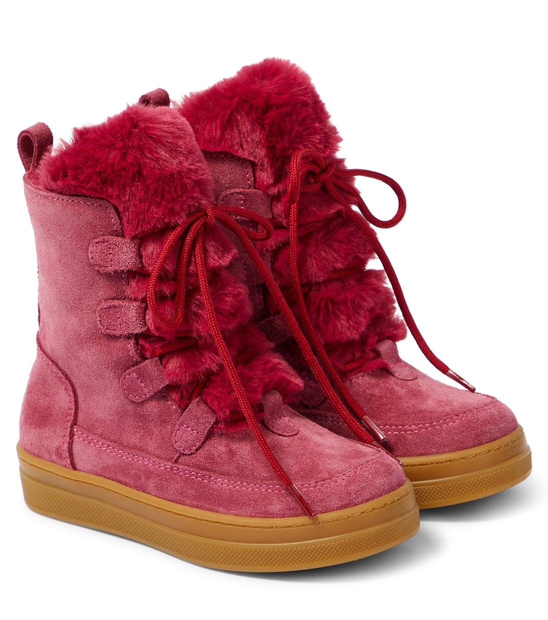 Ботильоны из замши с отделкой из искусственного меха Il Gufo, розовый
Ботильоны из замши с отделкой из искусственного меха Il Gufo, розовый