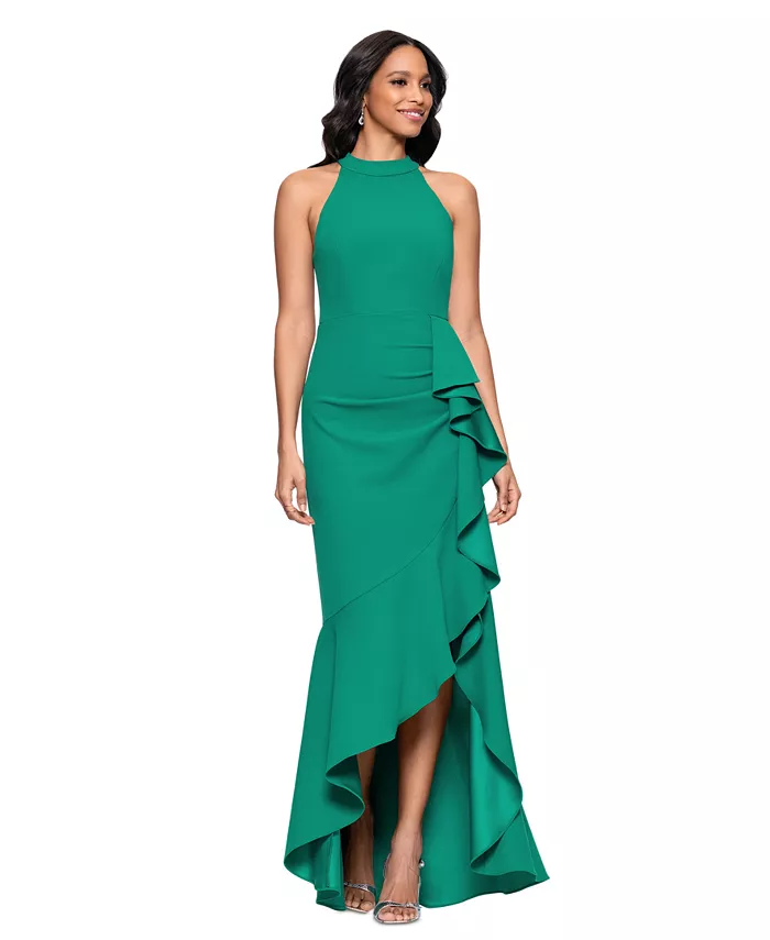 Женское платье с рюшами и асимметричным подолом на бретелях Betsy & Adam, зеленый
Женское платье с рюшами и асимметричным подолом на бретелях Betsy & Adam, зеленый