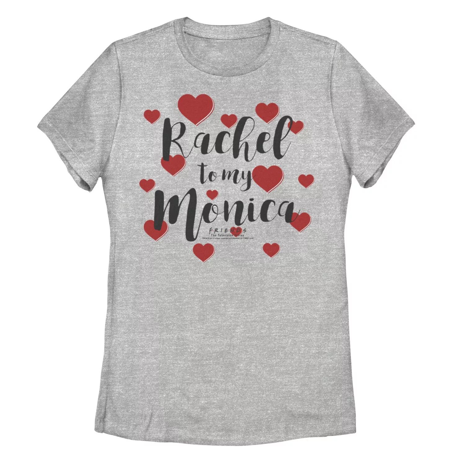 Футболка с сердечками для друзей юниоров "Ты Чендлер для моей Моники" Licensed Character
Футболка с сердечками для друзей юниоров "Ты Чендлер для моей Моники" Licensed Character