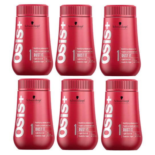 Матирующая пудра, увеличивающая объем волос, 6x10г Schwarzkopf Osis Dust It, Set:
Матирующая пудра, увеличивающая объем волос, 6x10г Schwarzkopf Osis Dust It, Set: