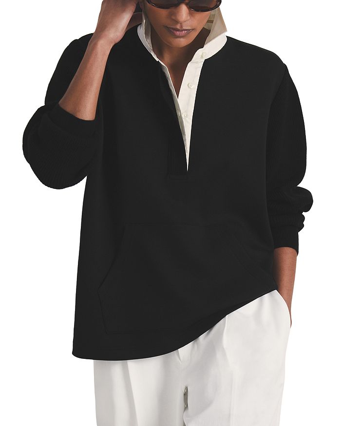 Les 100 Ciels Noa Поло с открытым воротом REISS, черный
Les 100 Ciels Noa Поло с открытым воротом REISS, черный