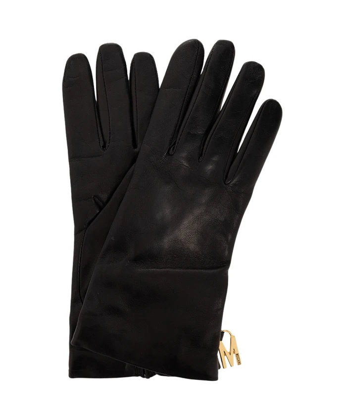 Кожаные перчатки Moschino, черный
Кожаные перчатки Moschino, черный