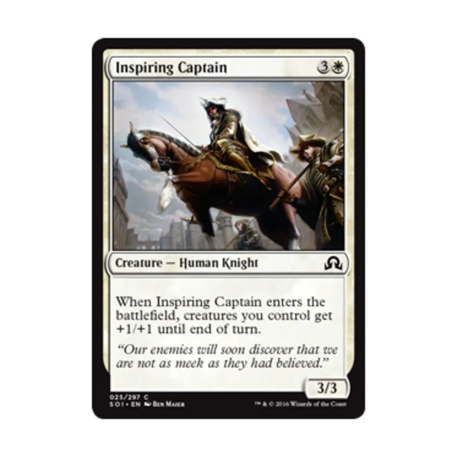 CCG Вдохновляющий капитан (К), MTG - Shadows Over Innistrad
CCG Вдохновляющий капитан (К), MTG - Shadows Over Innistrad