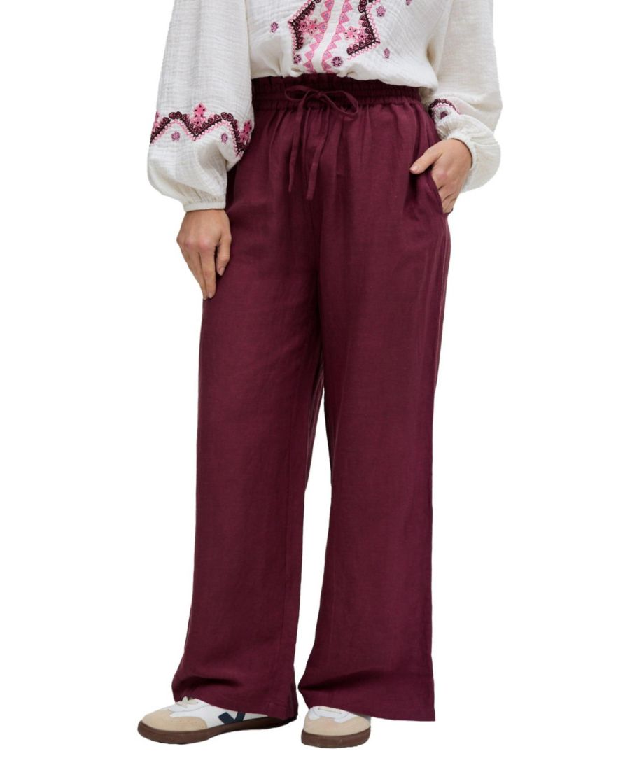 Женские брюки Paulina с широкими штанинами Raffya, Burgundy
Женские брюки Paulina с широкими штанинами Raffya, Burgundy