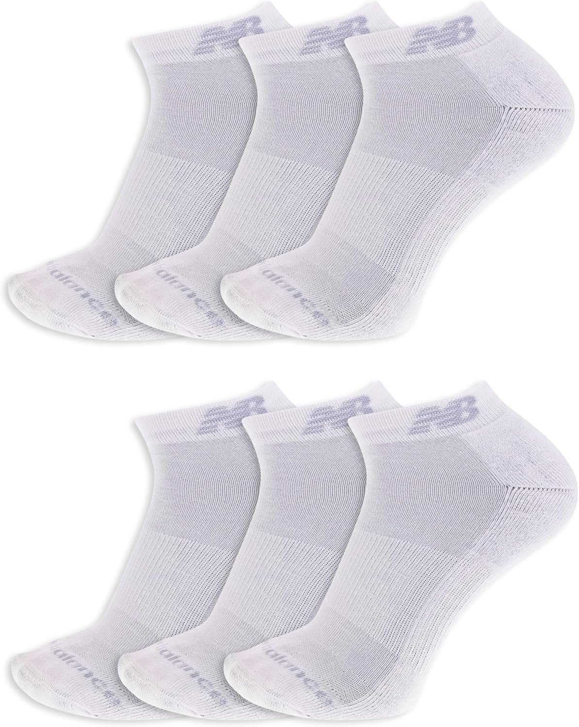 Носки New Balance унисекс для взрослых Performance Cushioned Low Cut - 6 и 12 пар - влагоотводящие, White (6 Pairs)
Носки New Balance унисекс для взрослых Performance Cushioned Low Cut - 6 и 12 пар - влагоотводящие, White (6 Pairs)