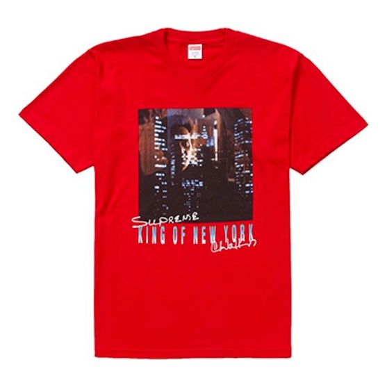 Футболка ss19 christopher walken king of new york teered Supreme, красный
Футболка ss19 christopher walken king of new york teered Supreme, красный