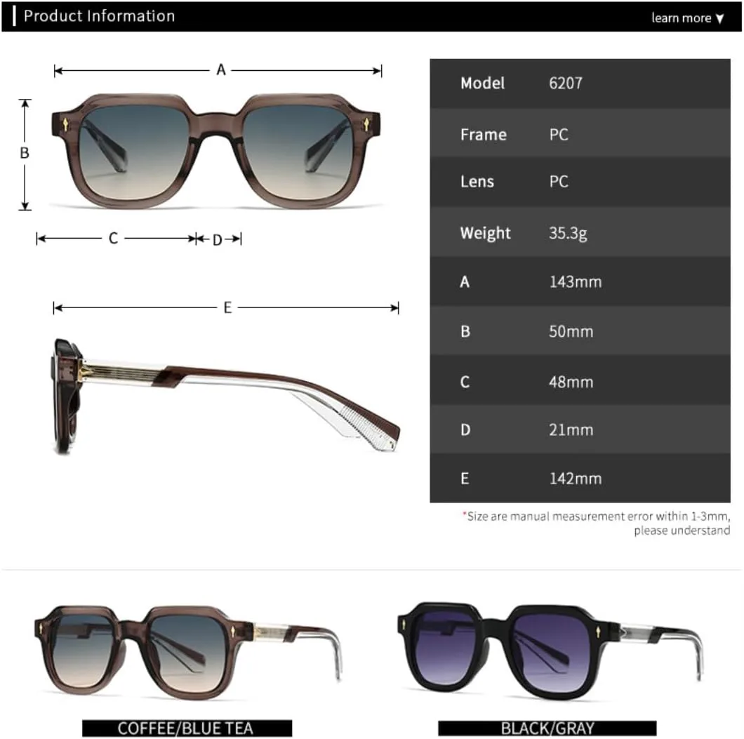 Винтажные прямоугольные солнцезащитные очки для мужчин и женщин, роскошные квадратные модные мужские очки с защитой от УФ-излучения UV400 TVTBBVV, C1black Gray
Винтажные прямоугольные солнцезащитные очки для мужчин и женщин, роскошные квадратные модные мужские очки с защитой от УФ-излучения UV400 TVTBBVV, C1black Gray