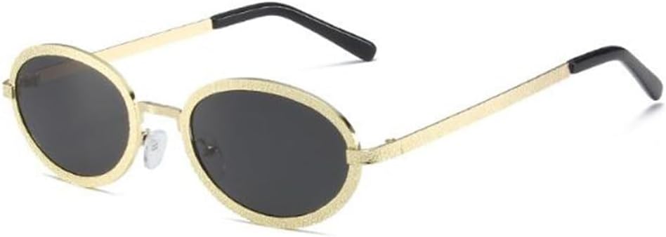 Ретро-солнцезащитные очки овальной формы с рельефным рисунком для женщин и мужчин, винтажная классика с металлической оправой и защитой от УФ-излучения UV400 LXLHWN, Gold Frame Dark Green Flakes
Ретро-солнцезащитные очки овальной формы с рельефным рисунком для женщин и мужчин, винтажная классика с металлической оправой и защитой от УФ-излучения UV400 LXLHWN, Gold Frame Dark Green Flakes