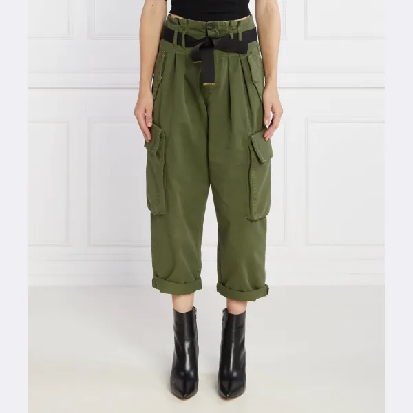 Укороченные брюки карго Snoring Pinko, хаки
Укороченные брюки карго Snoring Pinko, хаки