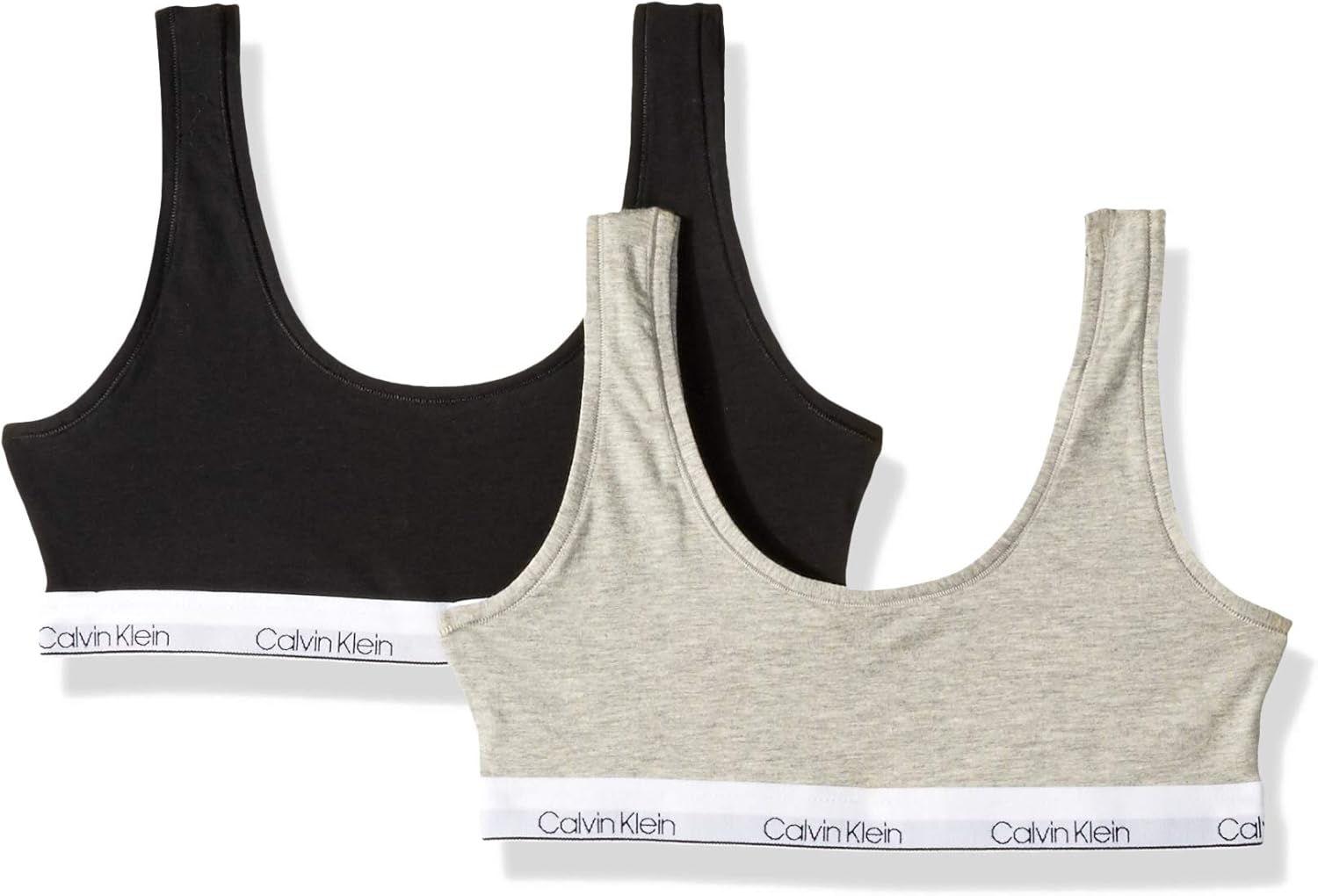 Бюстгальтеры-бралетты Calvin Klein Girls Modern Cotton, поштучно и в упаковке, Heather Grey/Classic Black
Бюстгальтеры-бралетты Calvin Klein Girls Modern Cotton, поштучно и в упаковке, Heather Grey/Classic Black