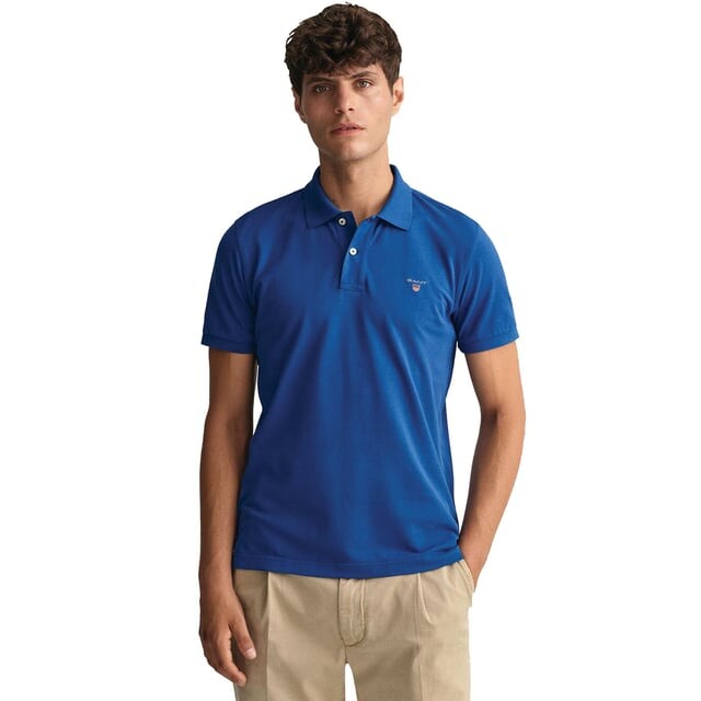 Мужские рубашки поло с коротким рукавом Gant, синий
Мужские рубашки поло с коротким рукавом Gant, синий