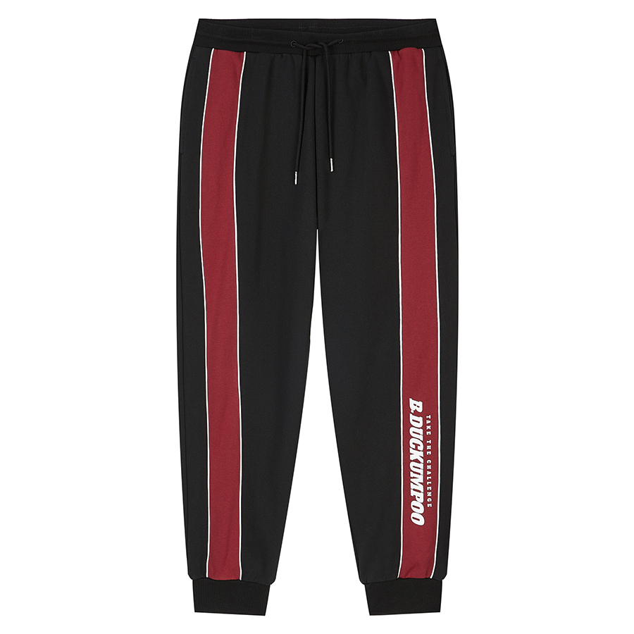 Вязаные спортивные брюки унисекс черные KUMPOO 
Вязаные спортивные брюки унисекс черные KUMPOO